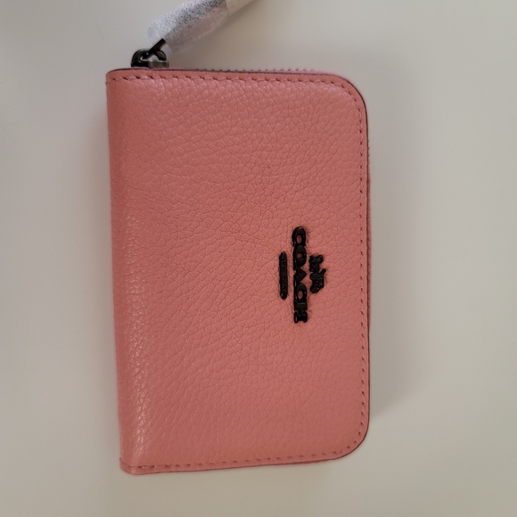 Coach Handbags - New Coach Candy Pink Zip Card Case / Coin Case